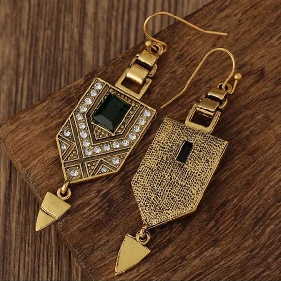 💚 NEW vintage antique style drop dangle earrings 💚 - Picture 4 of 7